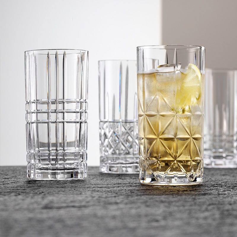 Nachtmann Highland Square Long Drink Glasses, Set of 6 - Modern Quests