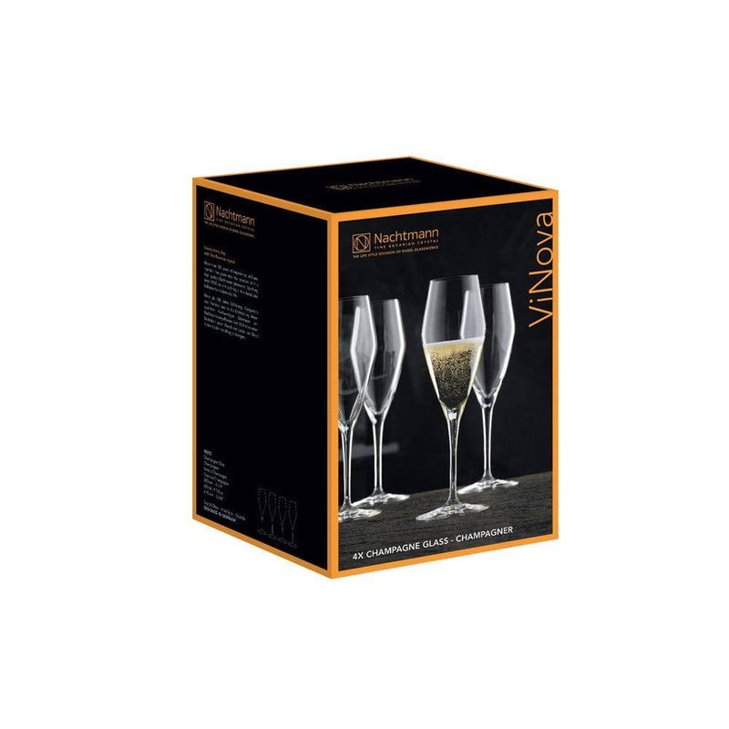 Nachtmann Vinova Champagne Glasses, Set of 4 - Modern Quests