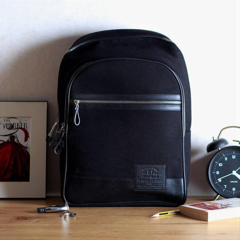 Nappa Dori Alps Canvas Backpack - Black - Modern Quests