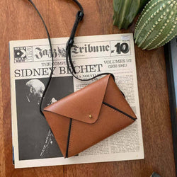 Nappa Dori Envelope Sling Bag - Tan - Modern Quests