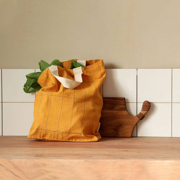 Nappa Dori Grocery Tote Bag - Mustard - Modern Quests