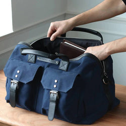 Nappa Dori The Hitchhiker Duffel Bag - Navy Blue