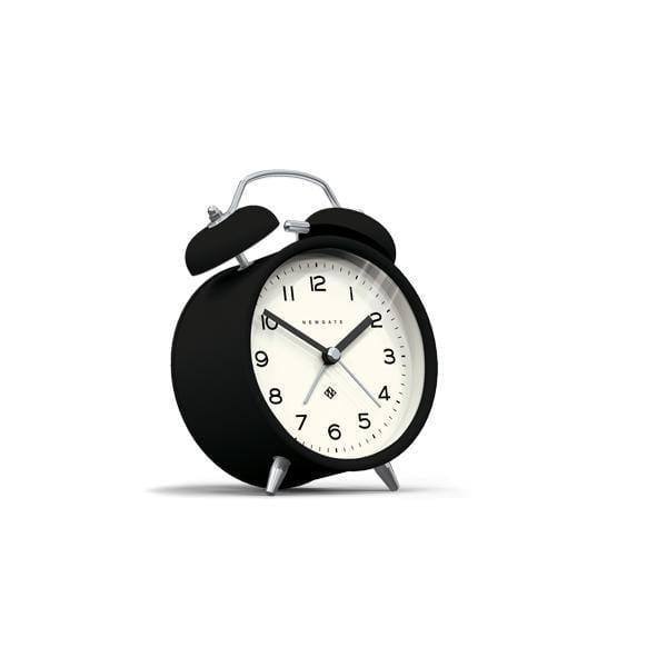 NEWGATE London Charlie Bell Echo Alarm Clock - Matte Black - Modern Quests