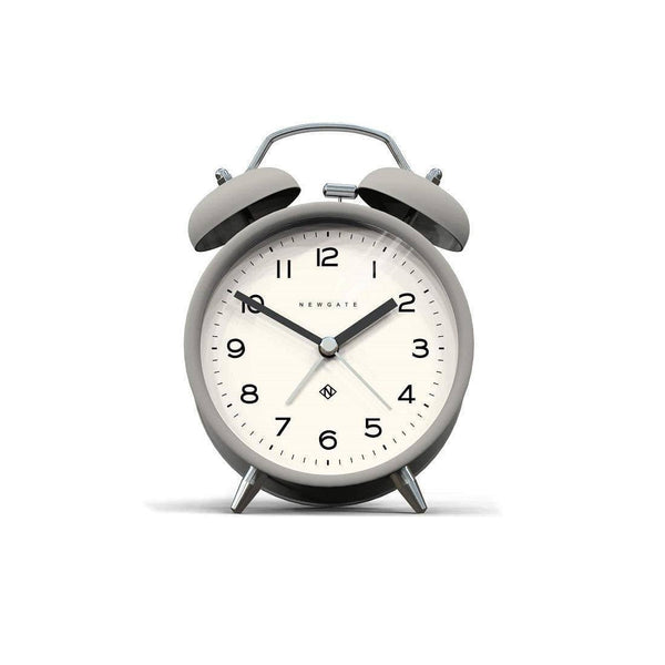 NEWGATE London Charlie Bell Echo Alarm Clock - Posh Grey - Modern Quests