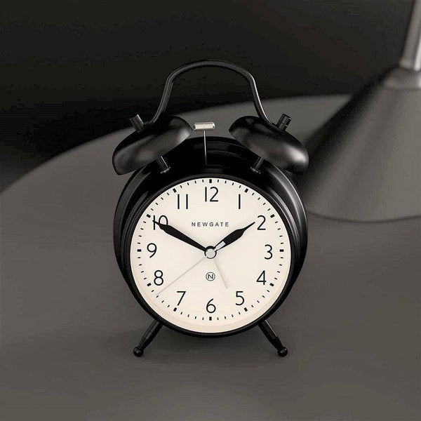 NEWGATE London Covent Garden Alarm Clock - Cave Black