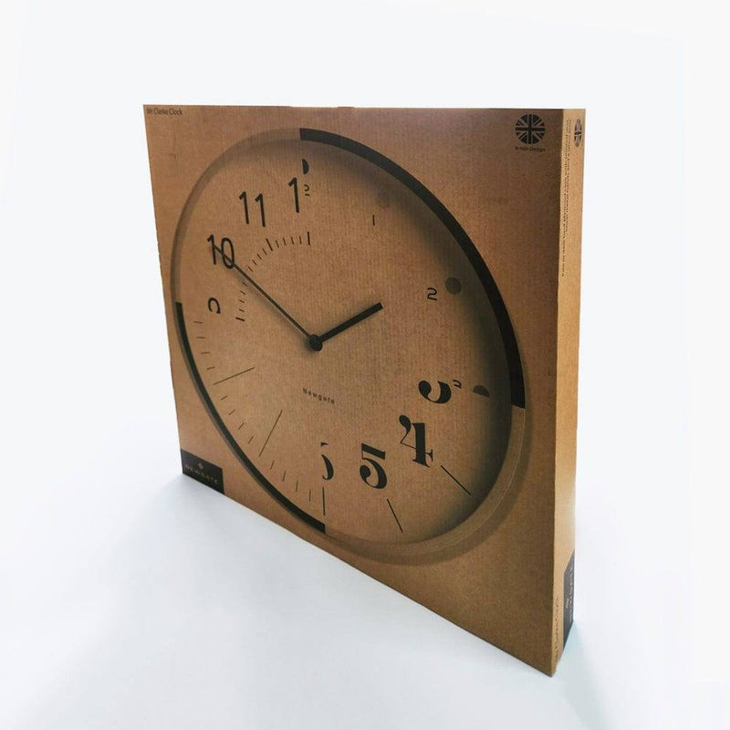 NEWGATE London Mr Clarke Hopscotch Wall Clock - Pale Plywood - Modern Quests