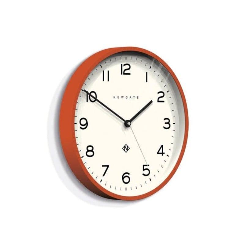 NEWGATE London Number 3 Echo Wall Clock - Silicone Orange - Modern Quests