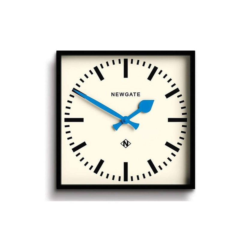 NEWGATE London Number Five Railway Wall Clock 33cm - Black & Blue