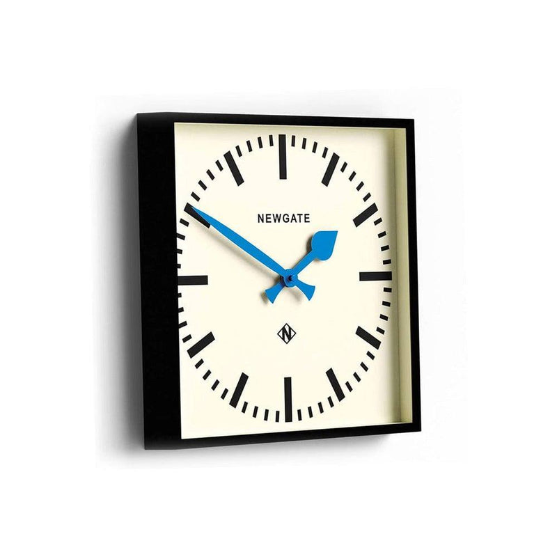 NEWGATE London Number Five Railway Wall Clock 33cm - Black & Blue