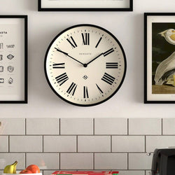 NEWGATE London Number Three Italian Wall Clock - Black - Modern Quests