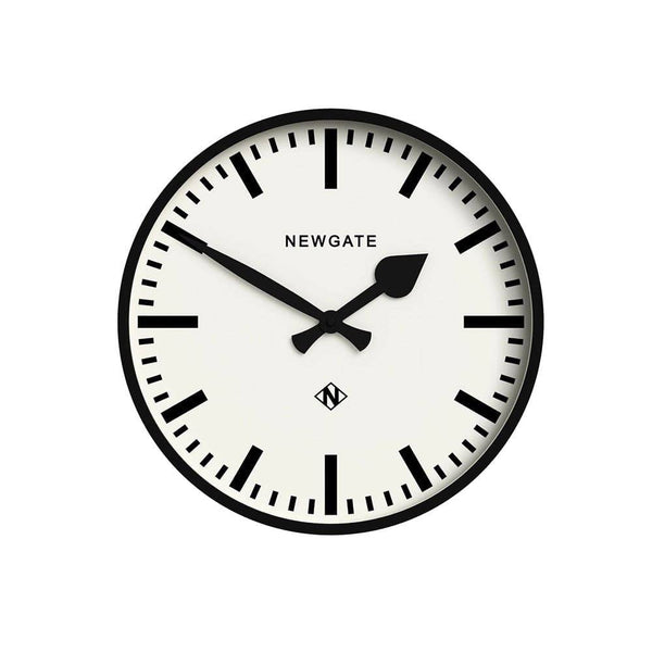NEWGATE London Number Three Railway Wall Clock 37cm - Black