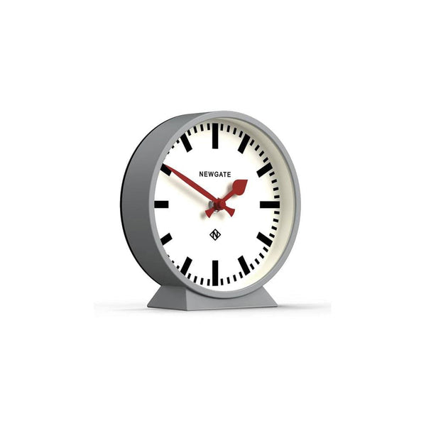 NEWGATE London Railway Mantel Clock 17cm - Grey