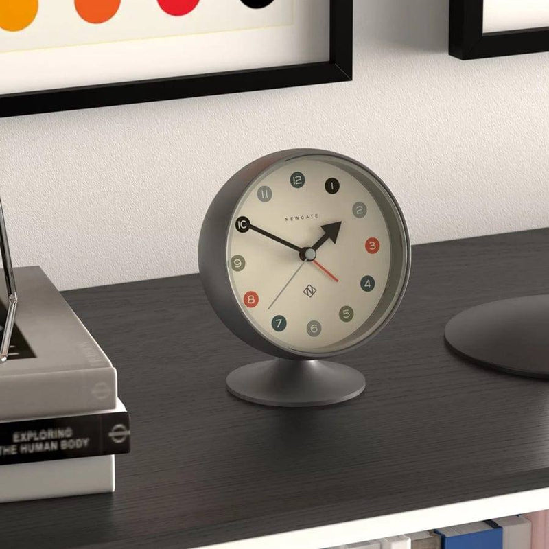 NEWGATE London Spheric Alarm Clock - Grey - Modern Quests