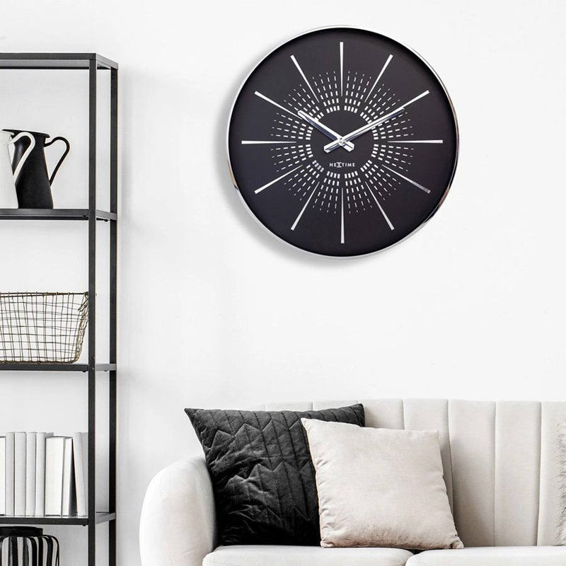 Nextime Excentric Wall Clock 40cm - Black