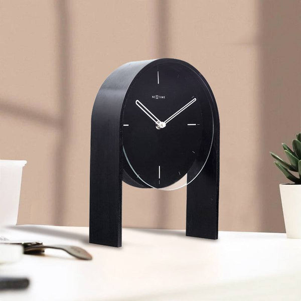 Nextime Noa Table Clock - Black Wood
