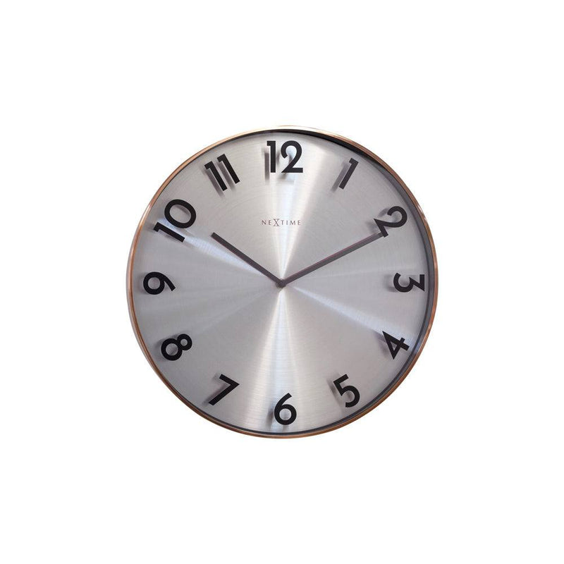 Nextime Reflection Wall Clock 40cm - Copper
