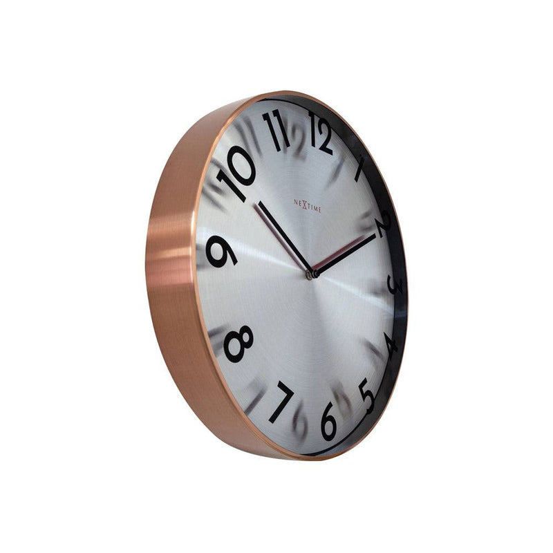 Nextime Reflection Wall Clock 40cm - Copper
