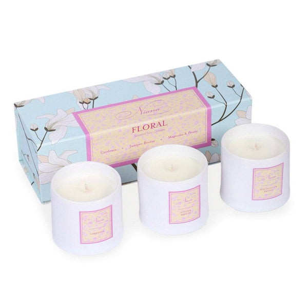 Niana Floral Collection - Set of 3 Candles