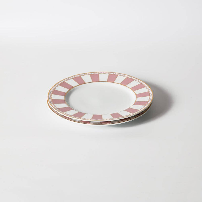 Noritake Carnivale Quarter Plates, Set of 2 - Pink
