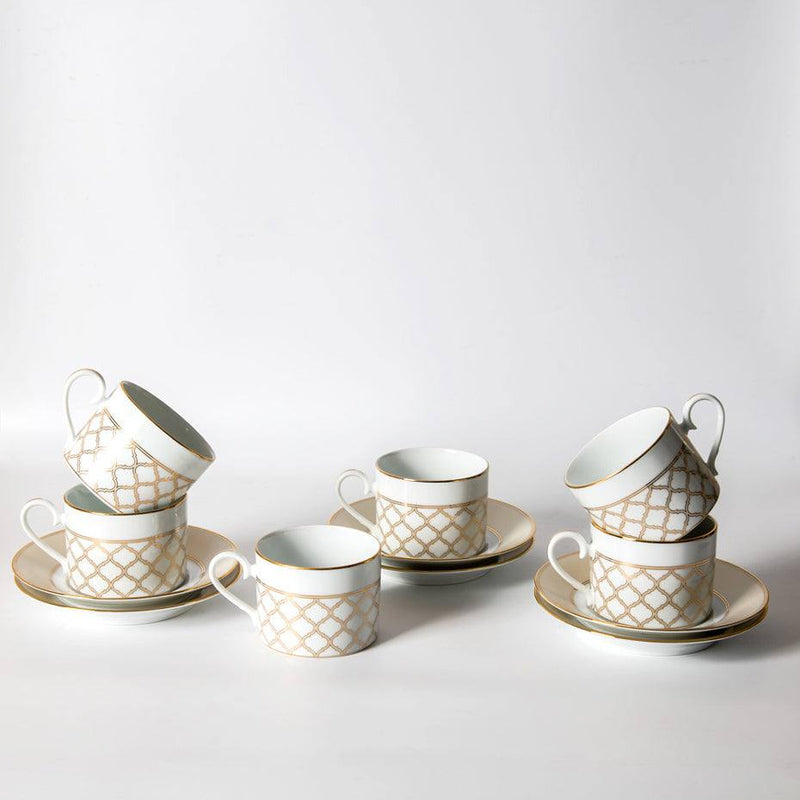 Noritake Eternal Palace 12-piece Porcelain Tea Set - Gold
