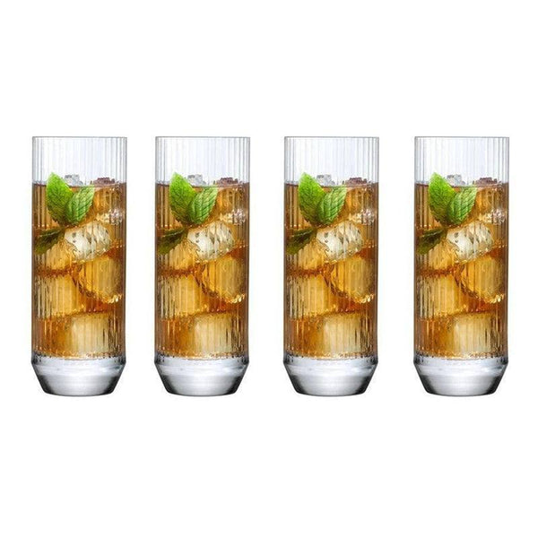 NUDE Turkey Big Top Tall Highball Glasses, Set of 4 - Modern Quests