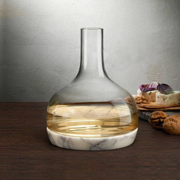 NUDE Turkey Chill Carafe with Marble Base - Modern Quests