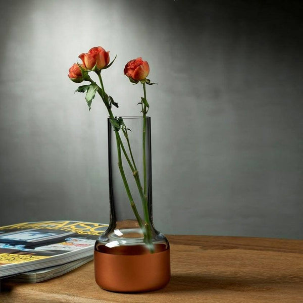 NUDE Turkey Contour Small Bud Vase with Copper Base - Modern Quests