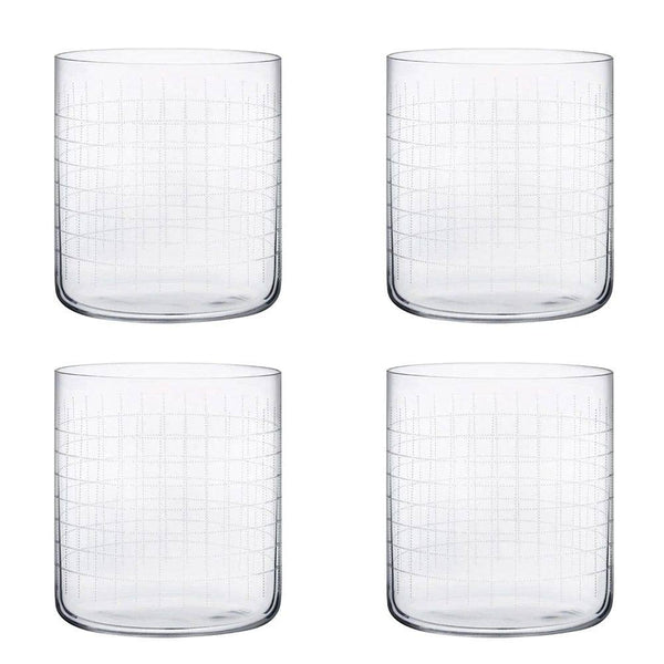 NUDE Turkey Finesse Grid Whiskey Tumblers, Set of 4 - Modern Quests