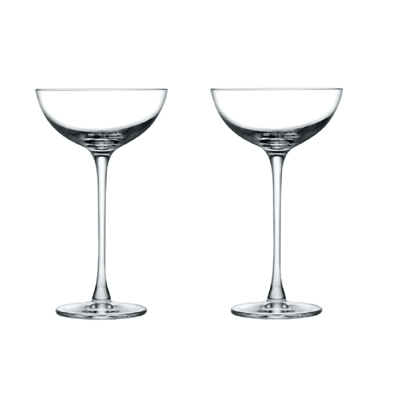NUDE Turkey Hepburn Coupe Glasses, Set of 2 - Modern Quests