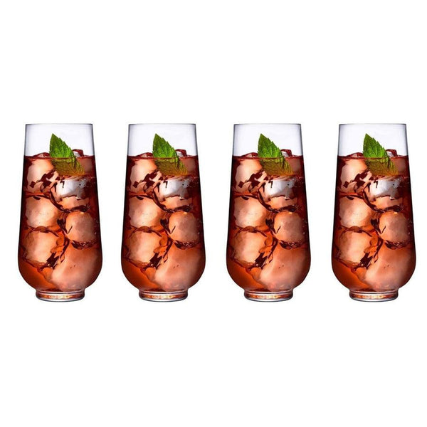 NUDE Turkey Hepburn Long Drink Glasses, Set of 4 - Modern Quests