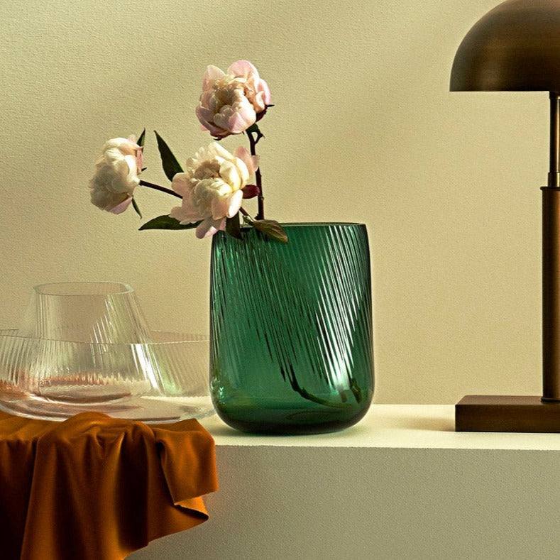 NUDE Turkey Opti Glass Vase Tall - Green - Modern Quests
