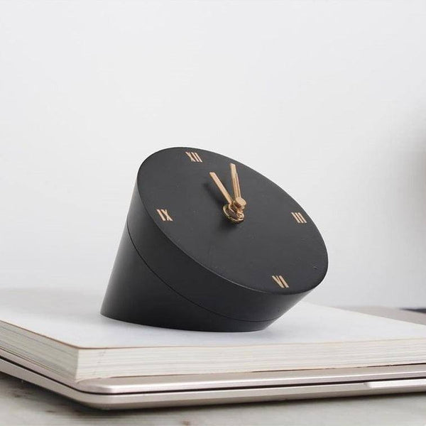Objectry Wedge Table Clock - Modern Quests