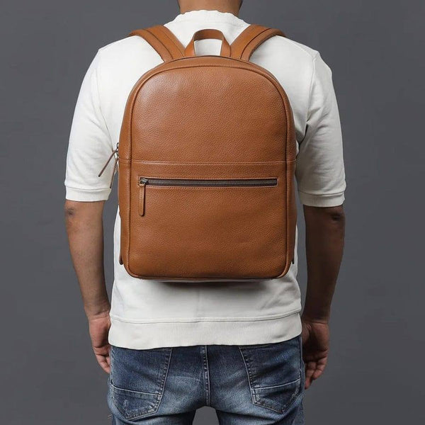 Outback Alabama Leather Backpack - Tan - Modern Quests