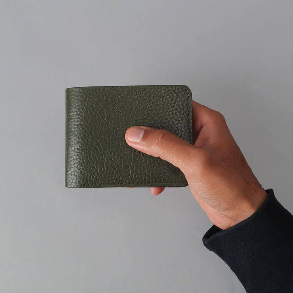 Outback Bi-Fold Leather Wallet - Olive - Modern Quests