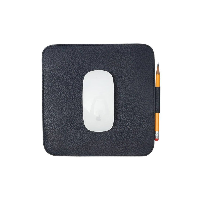Outback Grained Leather Mouse Pad - Navy - Modern Quests