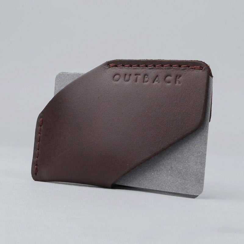 Outback Leather Card Sleeve - Brown - Modern Quests