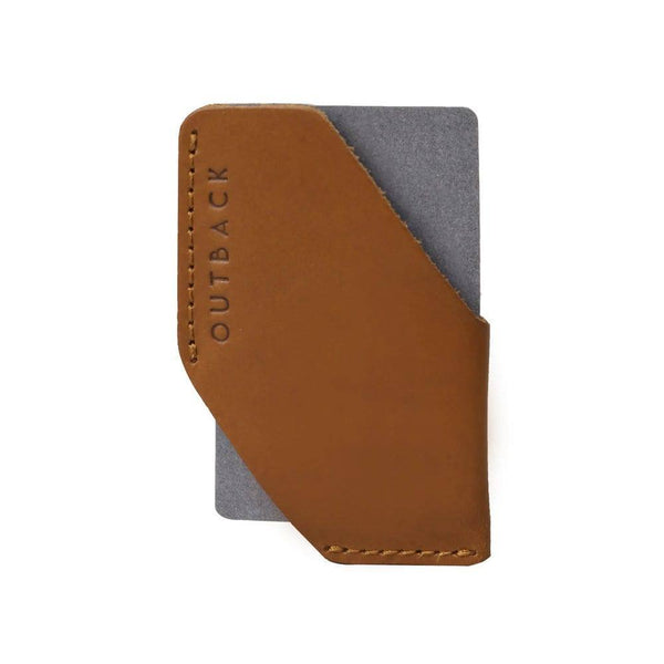 Outback Leather Card Sleeve - Tan