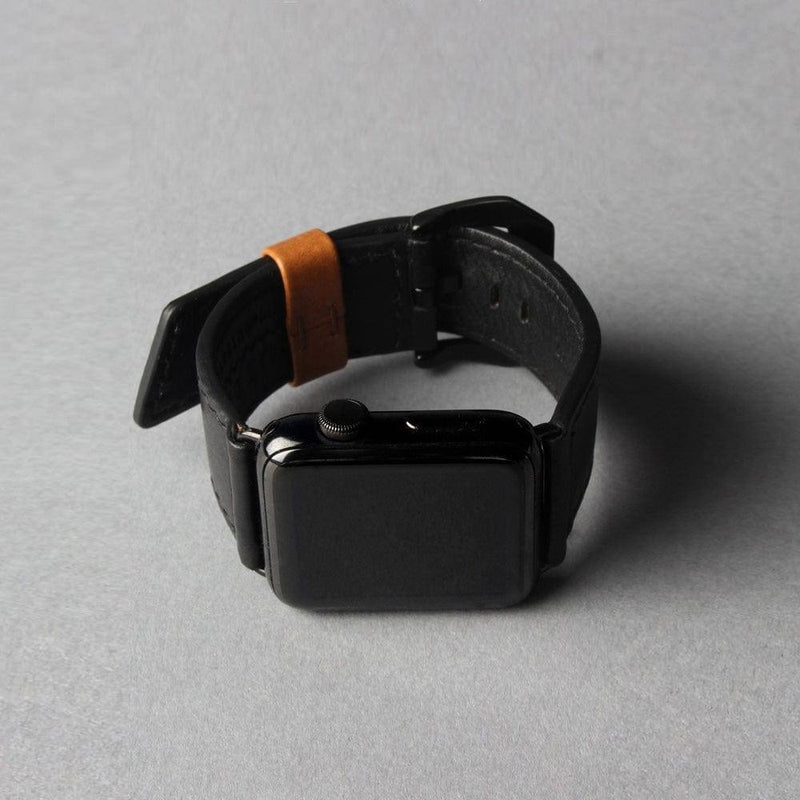 Outback Leather Strap for Apple Watch 44mm - Black