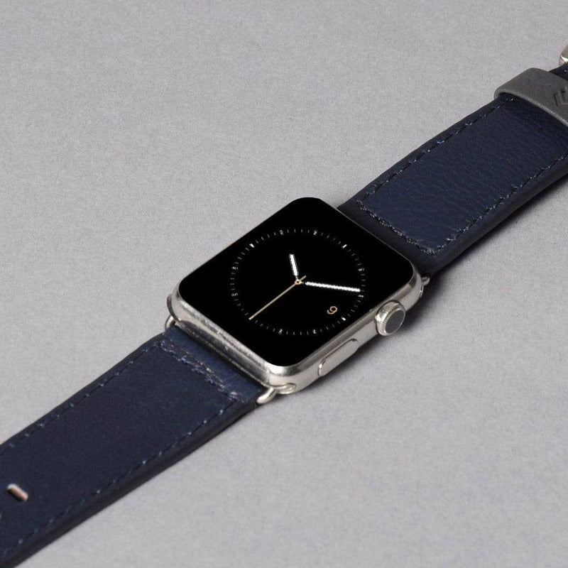 Outback Leather Strap for Apple Watch 44mm - Navy - Modern Quests