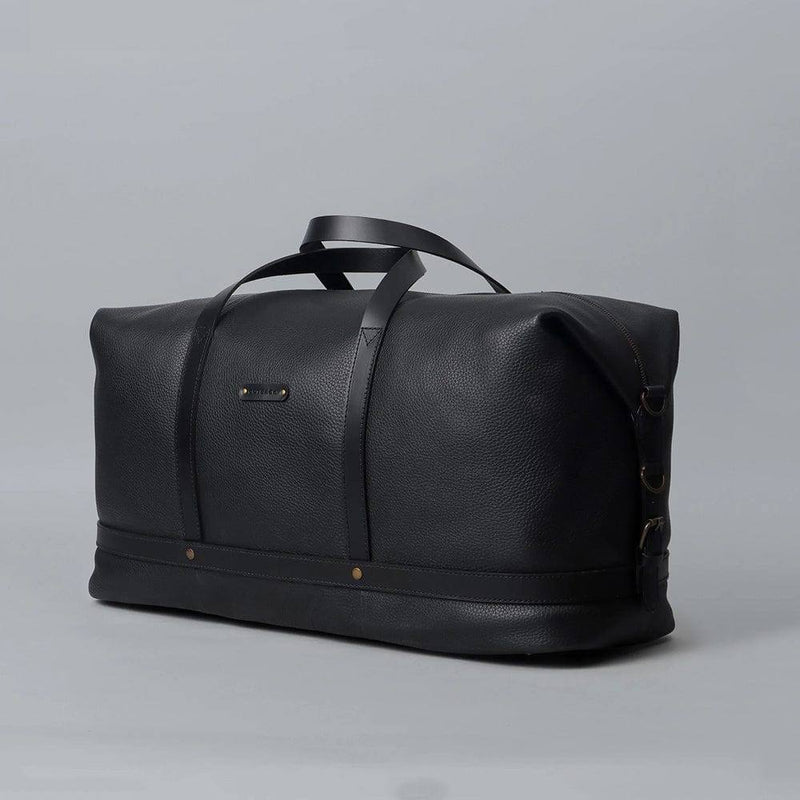 Outback Runway Leather Travel Bag - Black