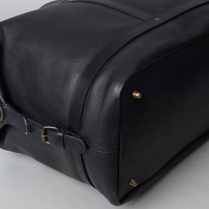 Outback Runway Leather Travel Bag - Black - Modern Quests