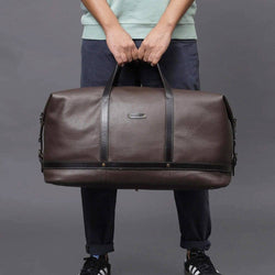Outback Runway Leather Travel Bag - Brown - Modern Quests