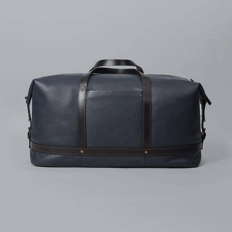 Outback Runway Leather Travel Bag - Navy