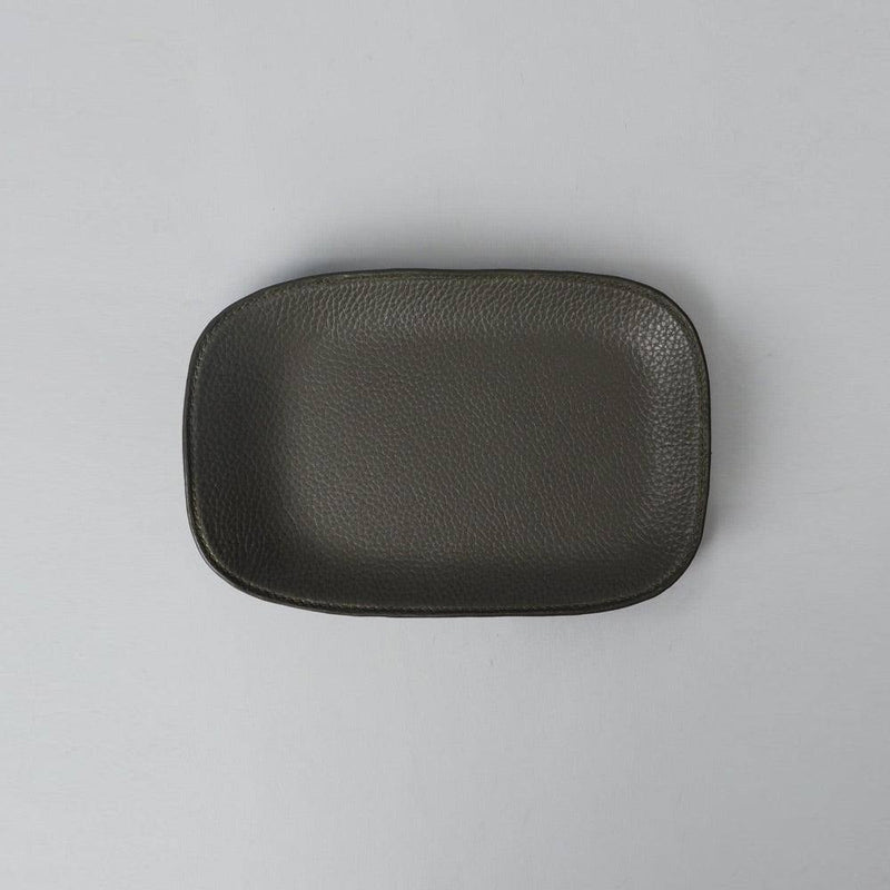 Outback Tokyo Leather Tray Medium - Olive