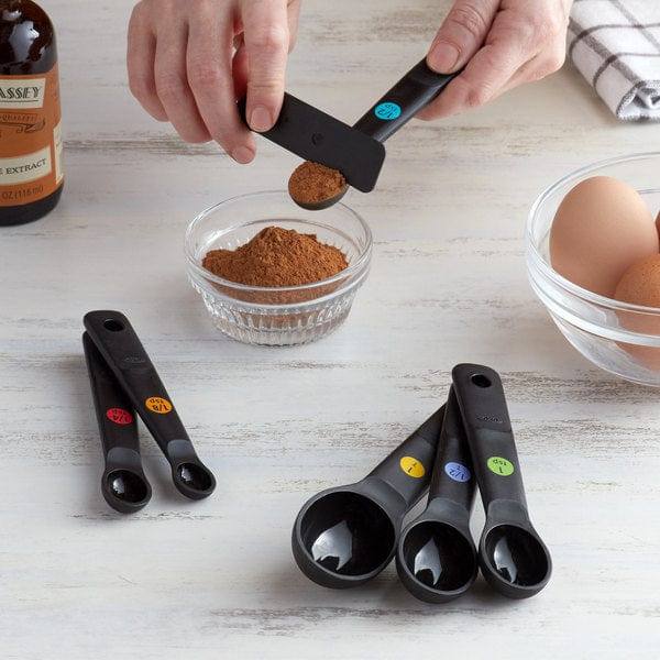 OXO Good Grips 7-Piece Measuring Spoon Set - Black - Modern Quests