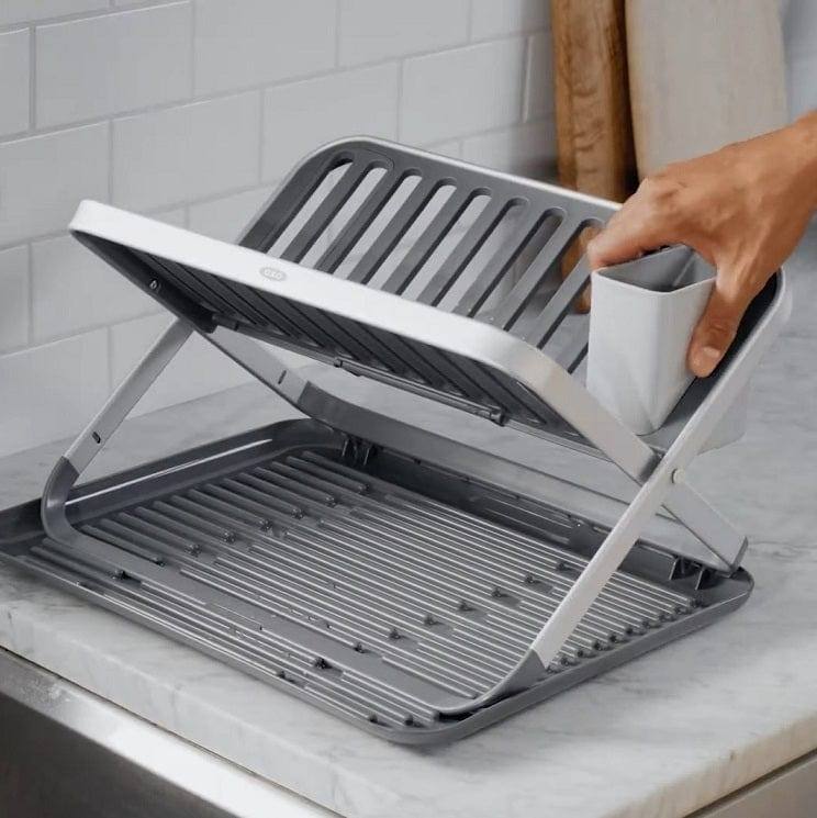 OXO Good Grips Folding Dish Rack Modern Quests