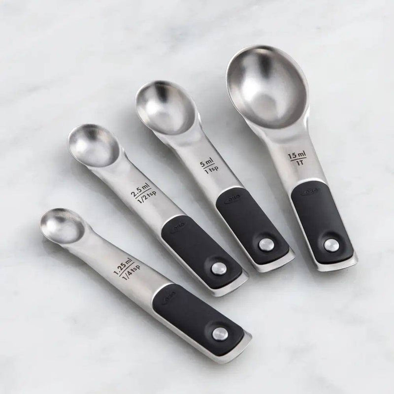 OXO Good Grips Measuring Cups and Spoons Set Stainless Steel 8 Piece  Magnetic