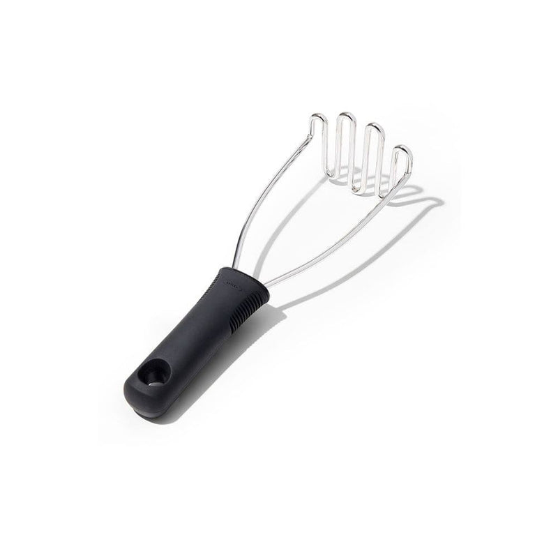 OXO Good Grips Nylon Potato Masher for Non-Stick Cookware,Black,1 EA & OXO  Good Grips Meat Tenderizer