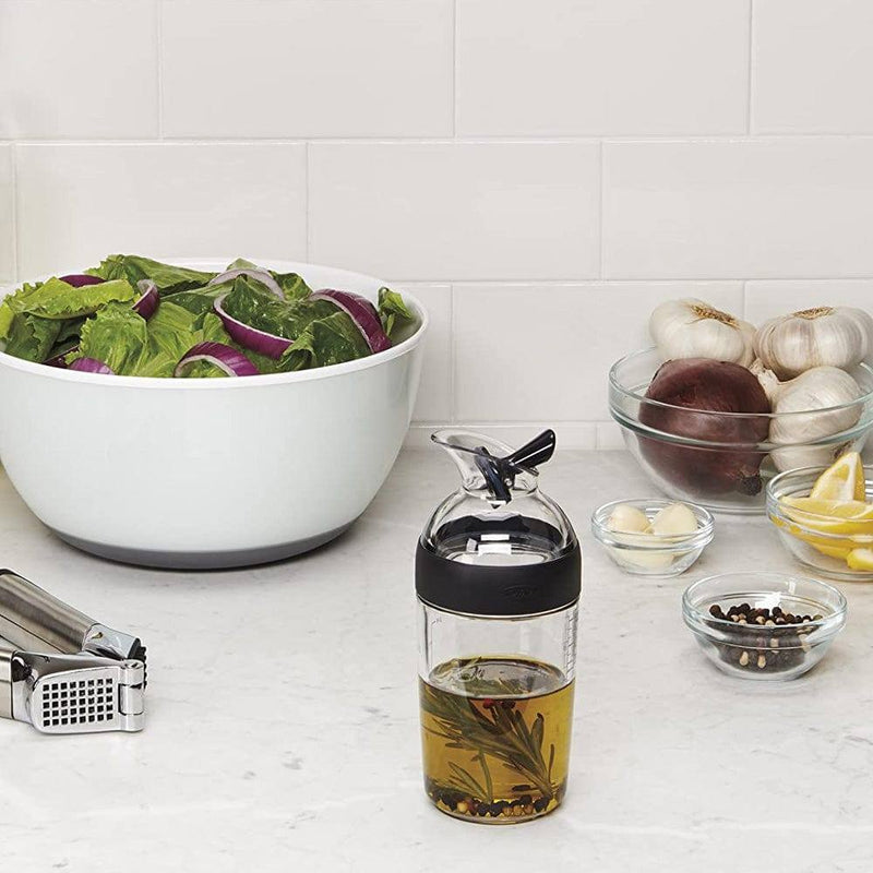OXO Good Grips Twist & Pour Salad Dressing Mixer, Gray