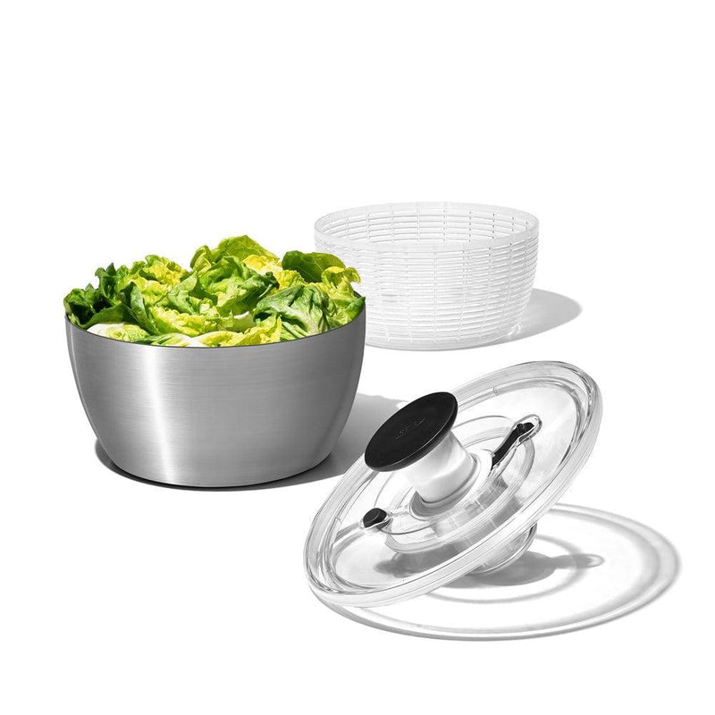 OXO Stainless Steel Salad Spinner SKU:#7705901 